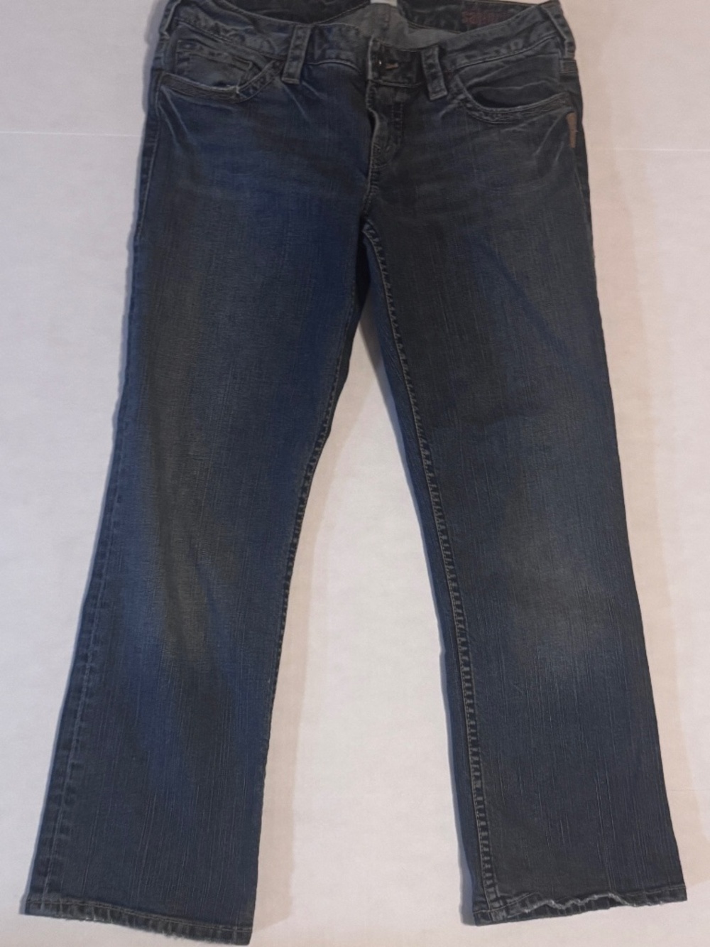 Women's Silver Santorini Size 29 Capri Jeans Blue Denim Capri Pants